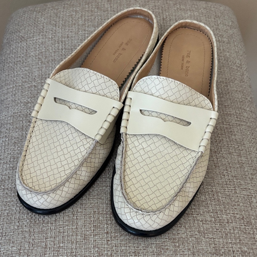 Rag& Bone Carter Penny Loafer Mule. Size 10.